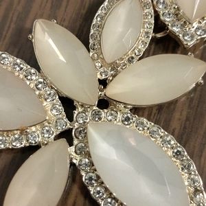 Vera Wang Rose Gold Floral Statement Necklace & Earrings